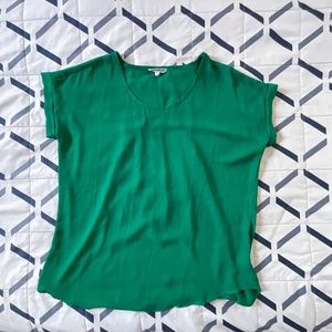 Green Dolman Sleeve Blouse